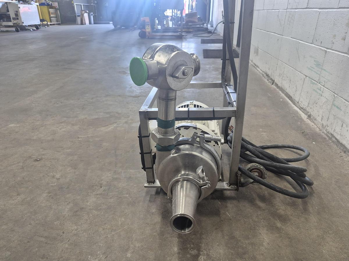 Used 3 HP Portable Sanitary Centrifugal Pump Cart