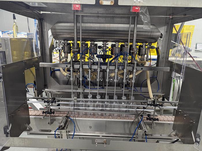Used Acasi 8-Head Piston Filler & Inline Capper