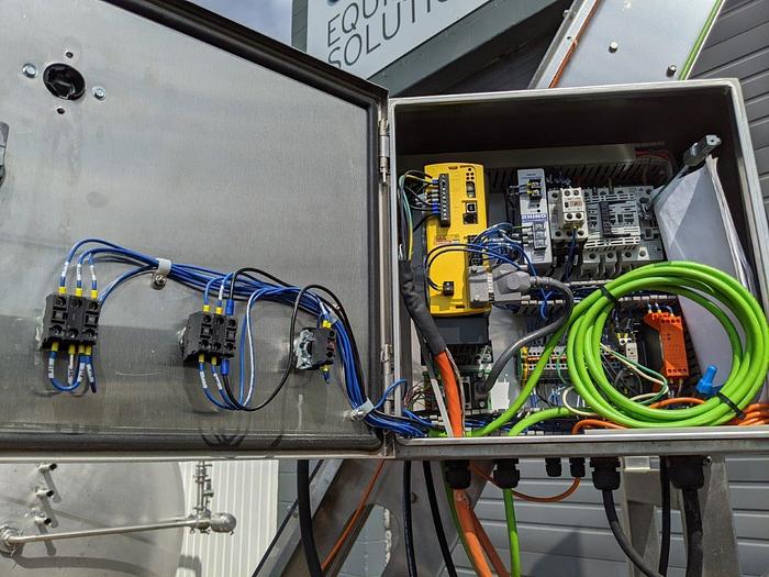 Used FMA 12' High Incline Indexing Conveyor