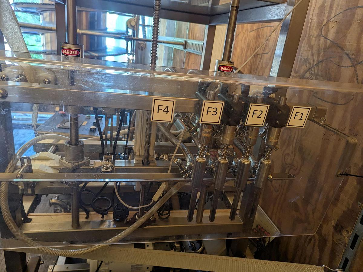 Used Inline 4 Head Bottle Filler