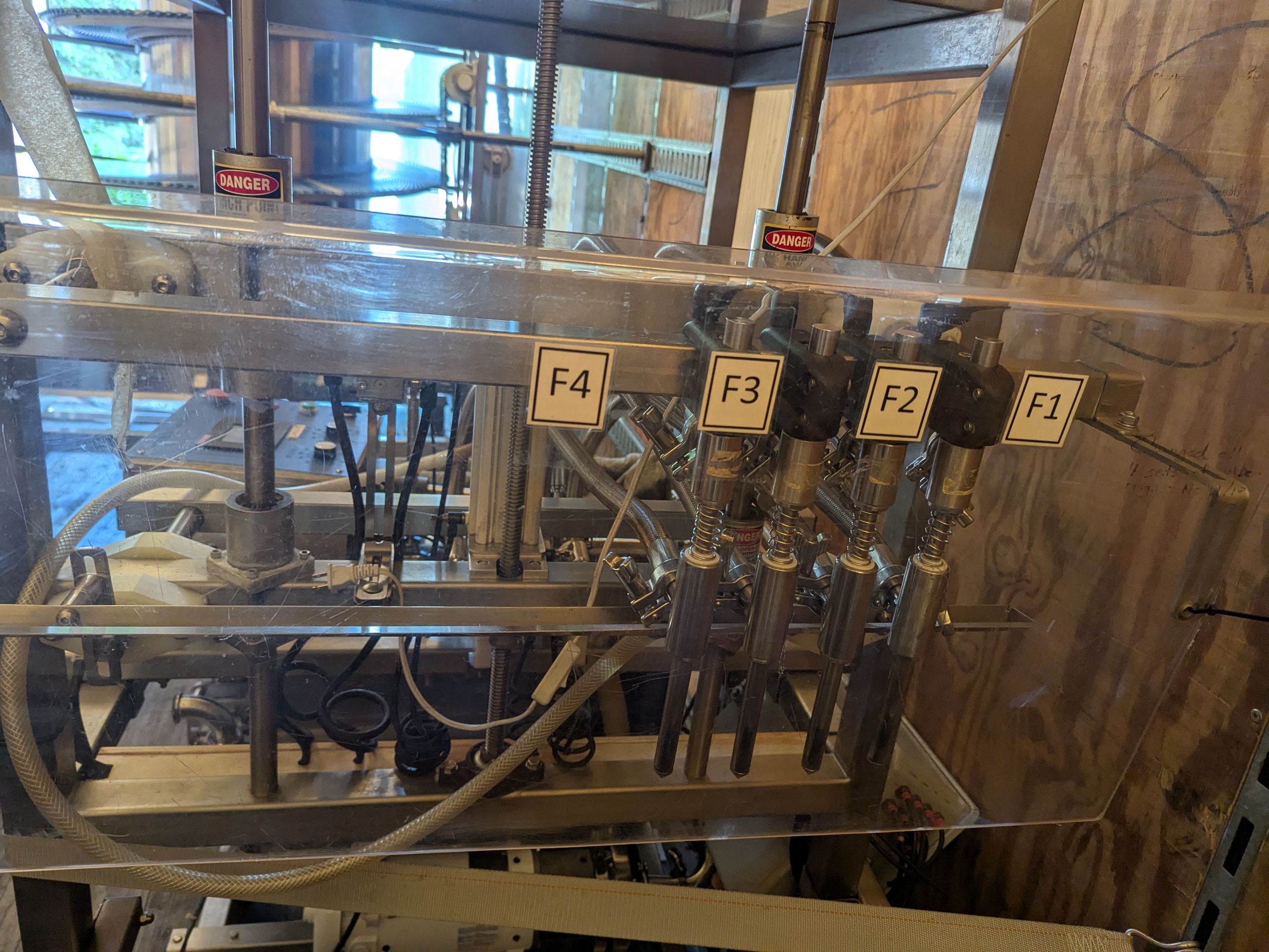 Used Inline 4 Head Bottle Filler