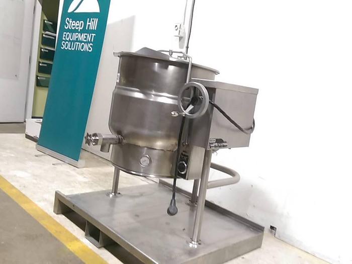 Used Escan 30 gallon Tilting Electric Steam Kettle for Sale at Steep Hill Equipment Solutions