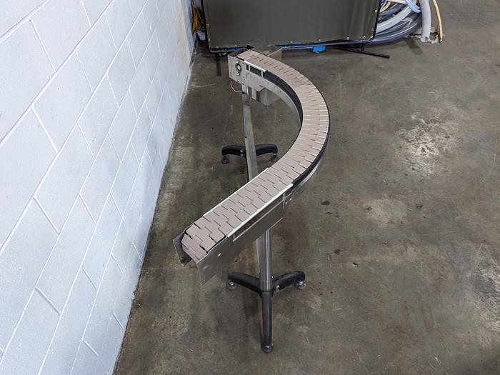 Used 90° Curved Tabletop Conveyor