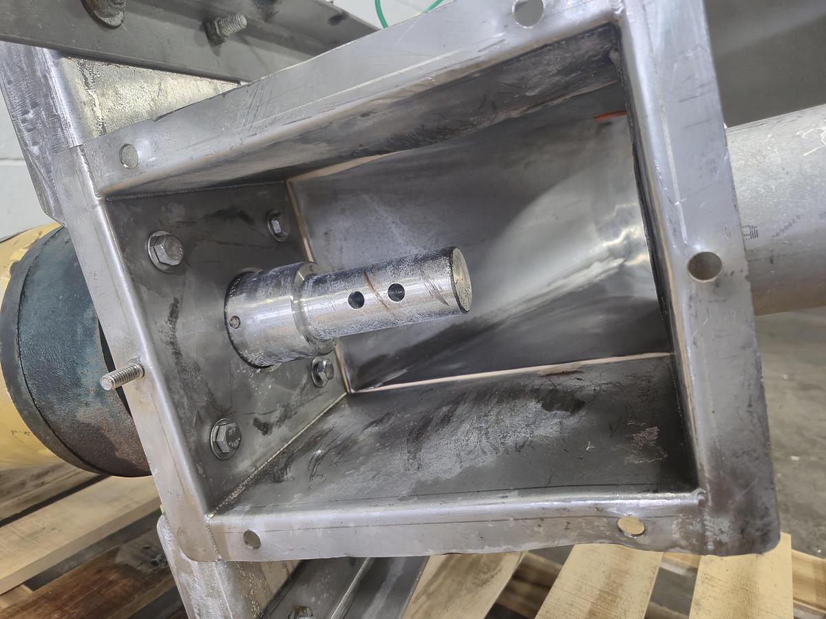 Used Flexicon Auger Drive Head with Inline Diverter Discharge Chute