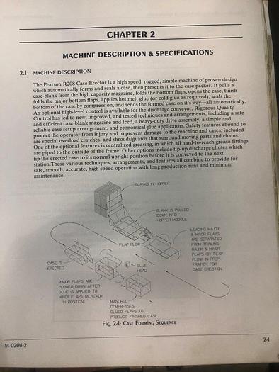 Used Pearson R208 Case Erector
