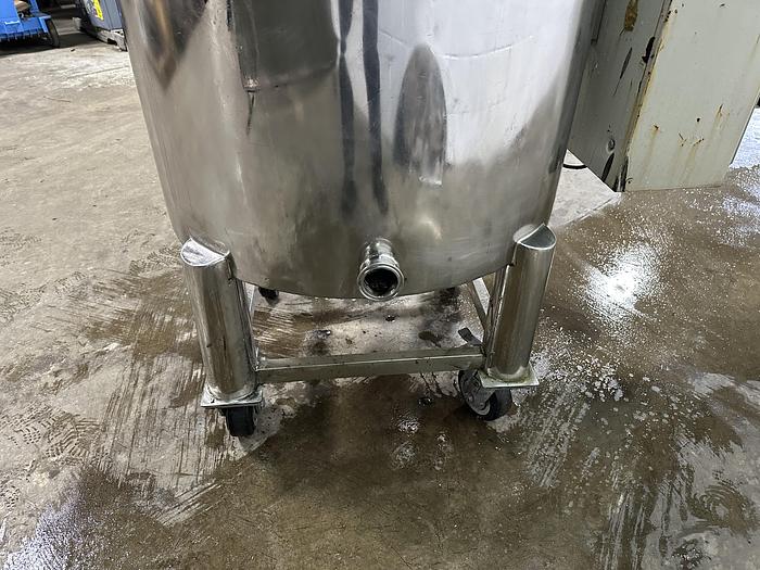 Used SS 180-Gallon Cone-Bottom Tank