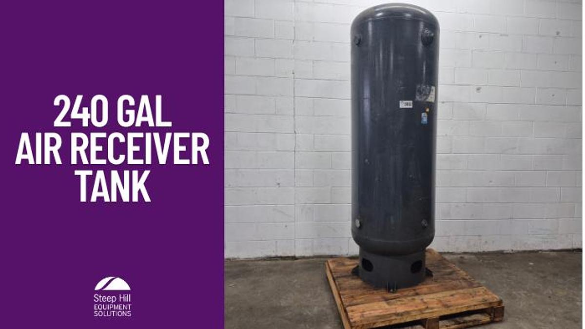 Used Manchester 240 Gallon Vertical Air Receiver Tank