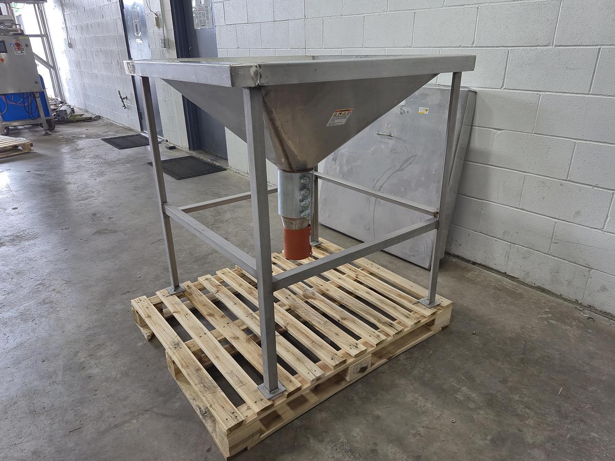 Used Flexicon Hopper with Grate Magnet