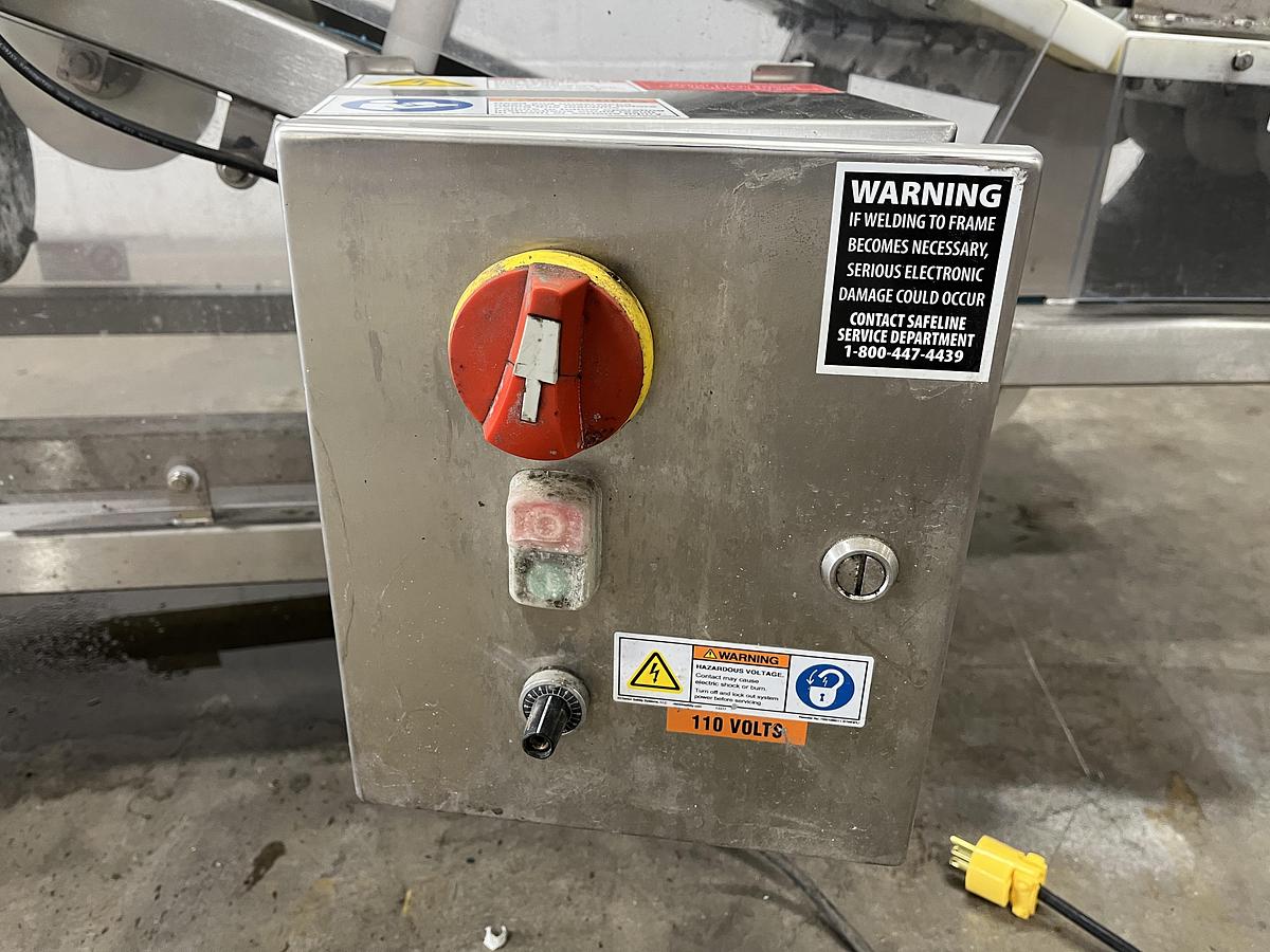 Used SafeLine Incline Conveyor Metal Detector