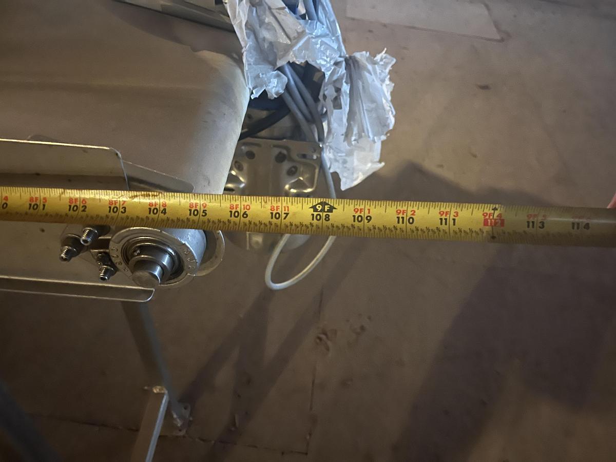 Used 9ft Long Flat Belt Conveyor