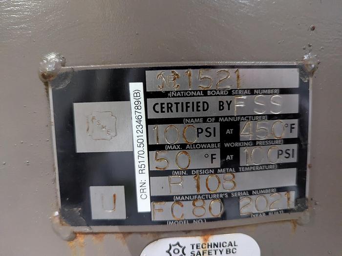 Used Fulton 49.5 HP Boiler