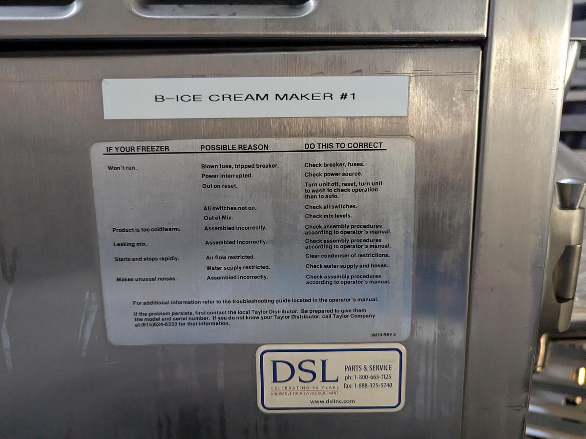 Used Taylor 220-33 Commercial Ice Cream Batch Freezer