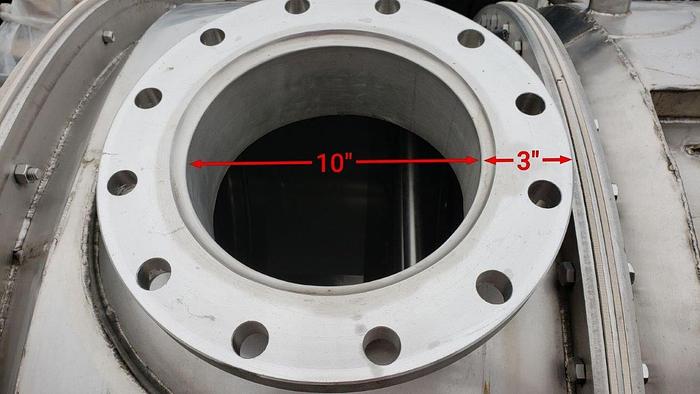 Used Custom Metalcraft SS Industrial Cyclone Dust Collector