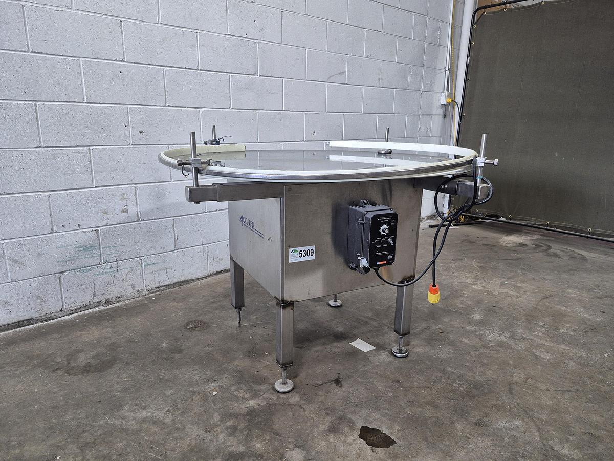 Used Accutek 48" Rotary Accumulation Table