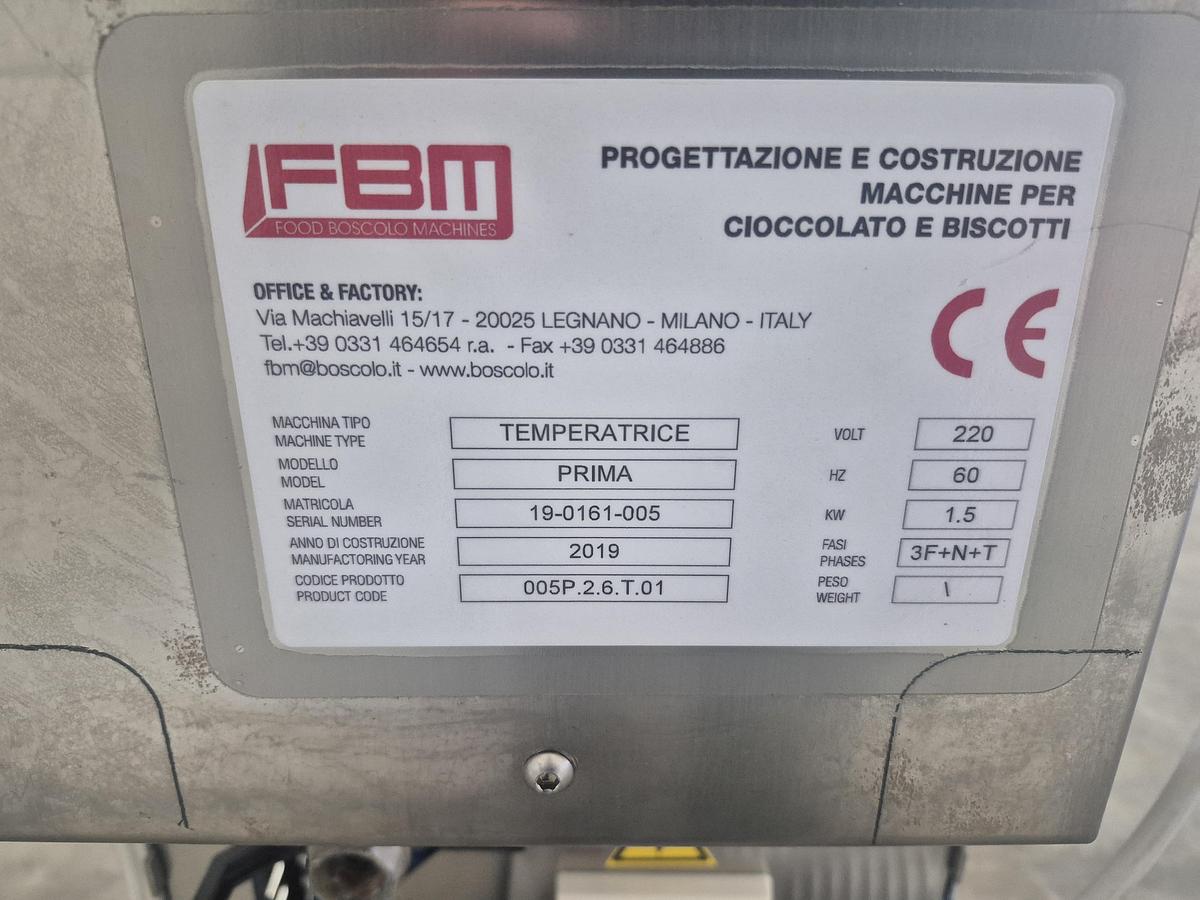 Used FBM PRIMA Chocolate Tempering Machine