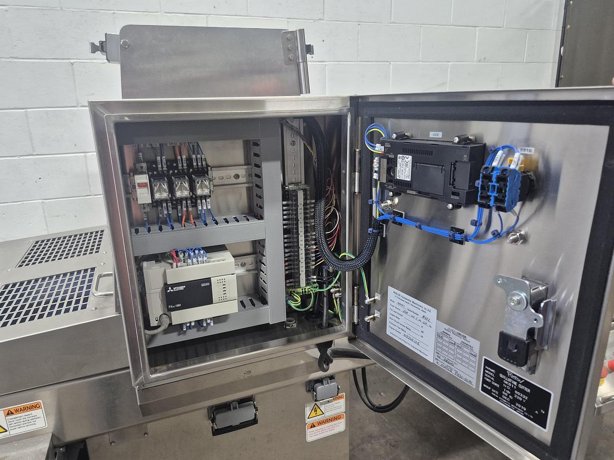 Used Rheon Automatic Conveyor Guillotine Cutter