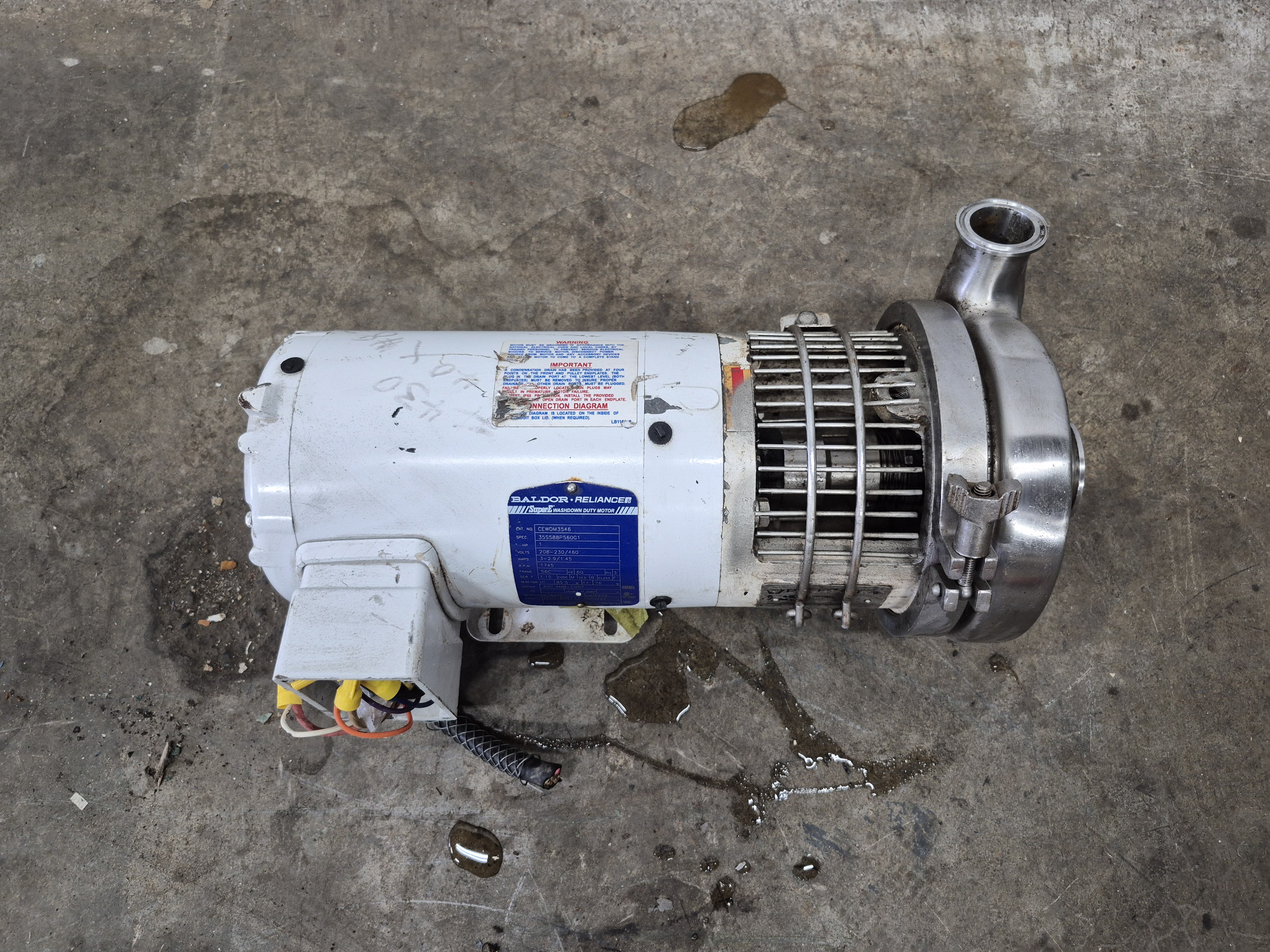 Used Puriti Waukesha C216 Centrifugal Pump