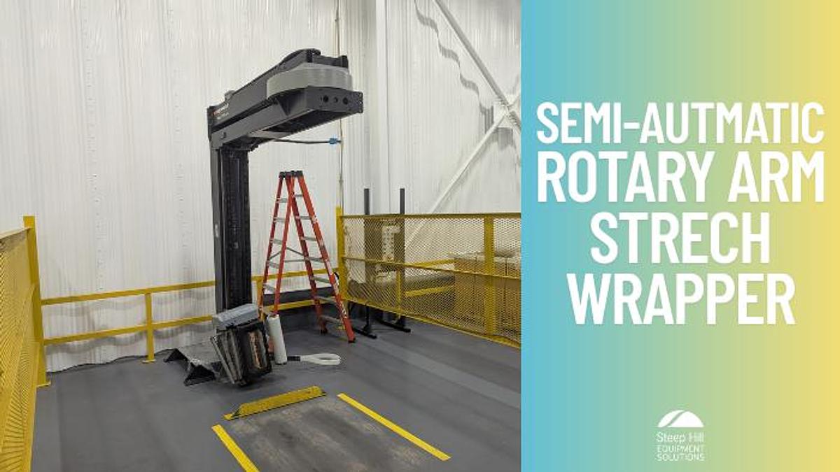 Used Wulftec Semi-Automatic Rotary Arm Stretch Wrapper