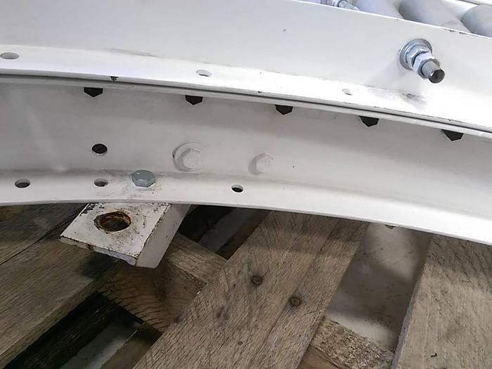 Used 42" diameter Curved Roller Conveyor