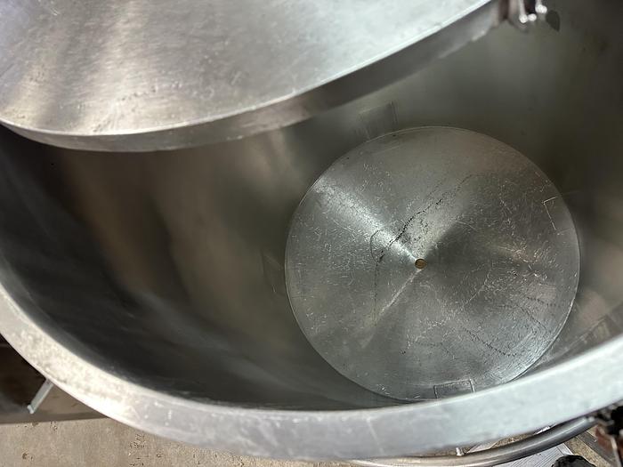 Used SS 180-Gallon Cone-Bottom Tank