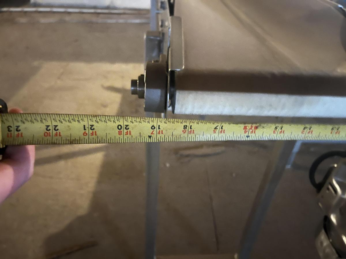 Used 9ft Long Flat Belt Conveyor