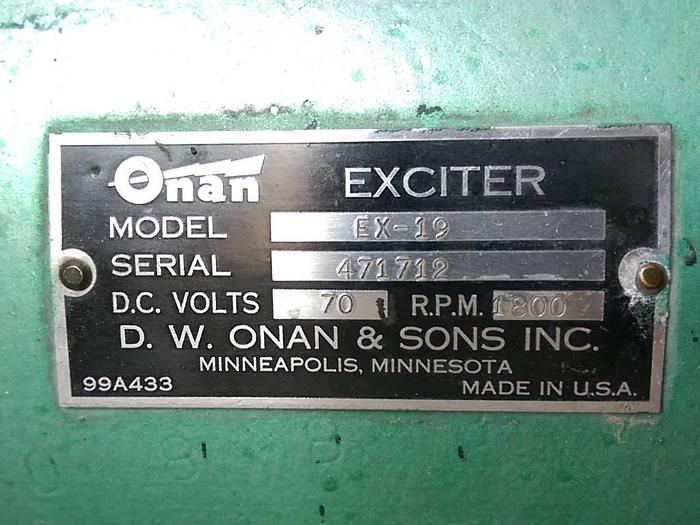 Used Onan 63KVA Gas Generator