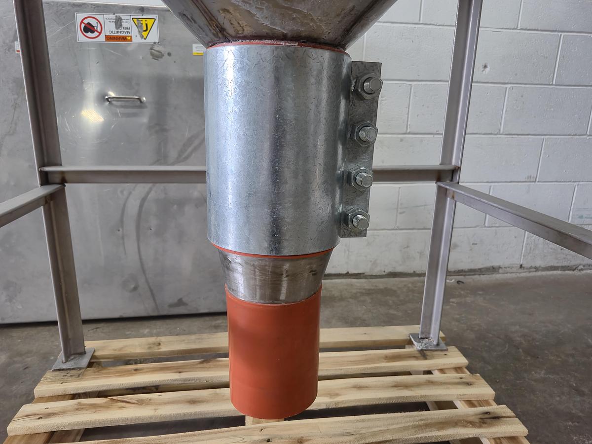 Used Flexicon Hopper with Grate Magnet