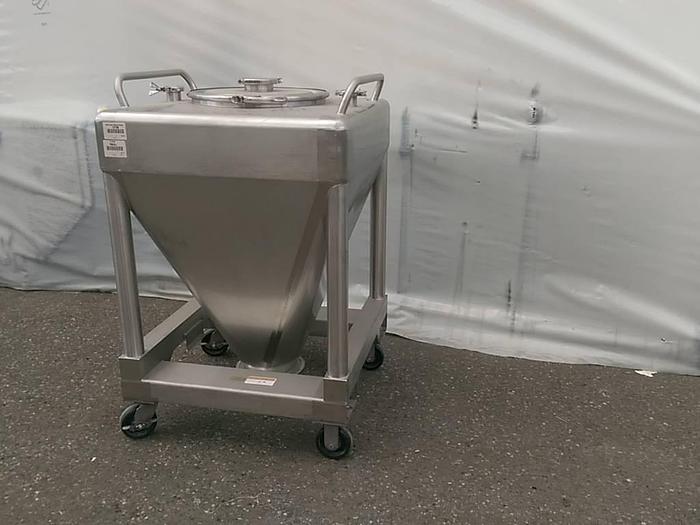 Used 75 Gallon SS Pharmaceutical IBC Bin