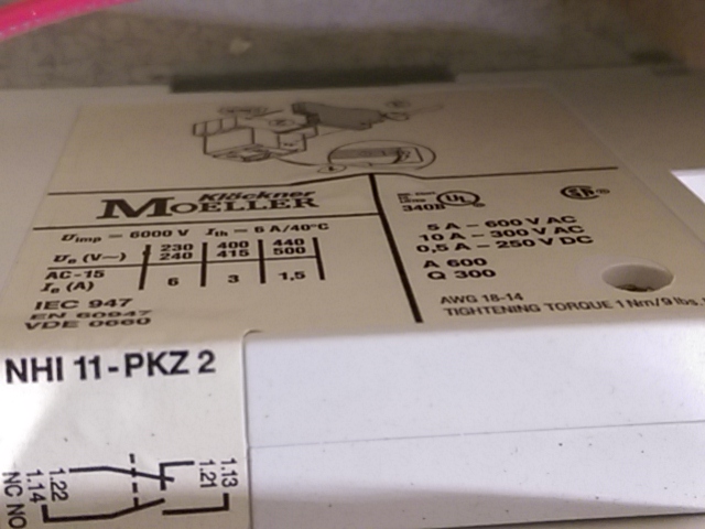 Used Klockner Moeller Switch Box