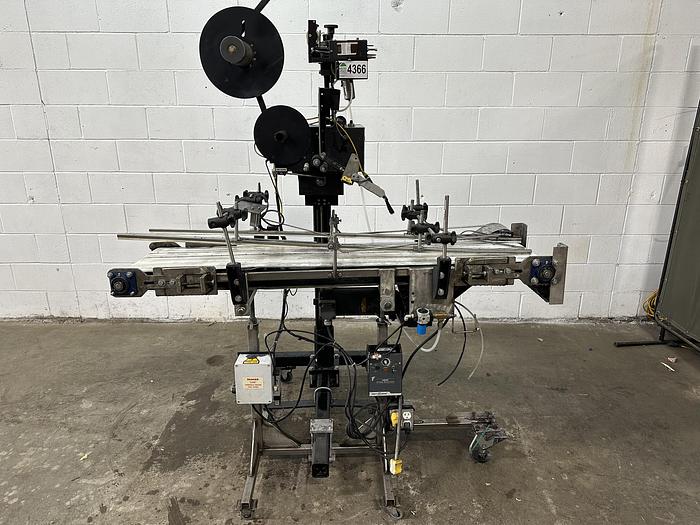 Used Auto Labe 110RH Single-Head Labeller with 310 Imprinter