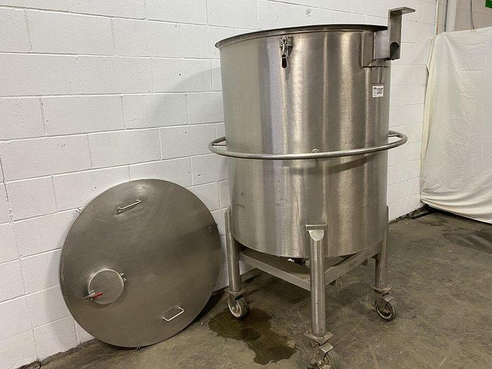 Used 180 Gallon SS Tank with Lid