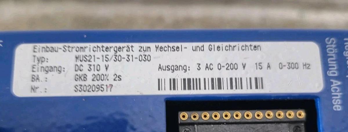 Used Baumüller Weber WUS21-15/30-31-030 Servo Drive