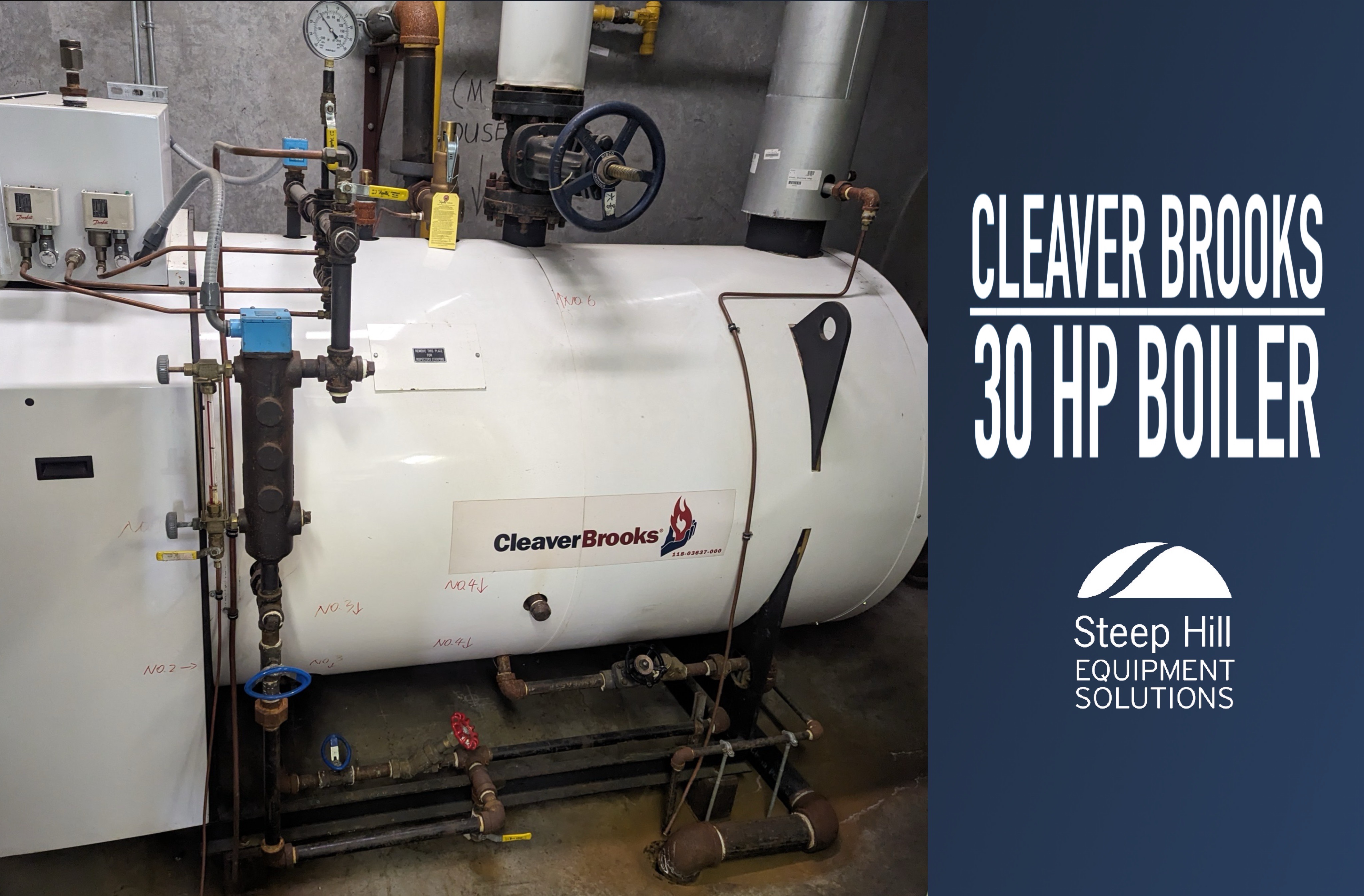 Used Cleaver Brooks 30 HP Low Pressure Steam Boiler