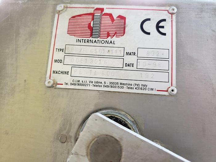 Used CIM Penta 600 Lapper with Dusters