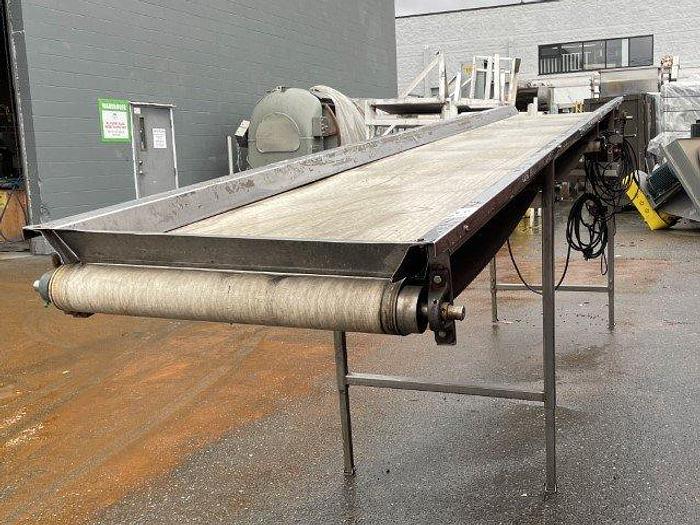 Used 15.5'L Incline Conveyor