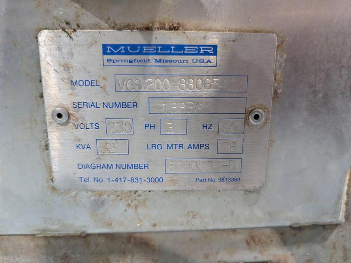 Used Mueller VCS-200 VaPure Water Still