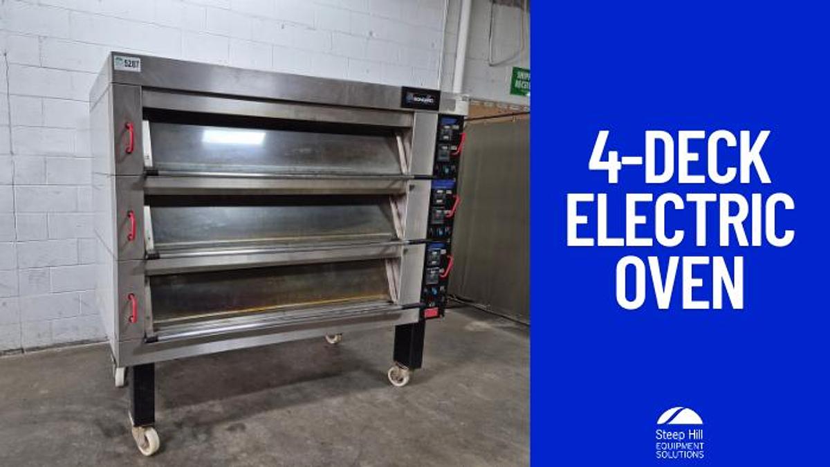 Used Bongard M3I 4-Deck Commercial Electric Oven