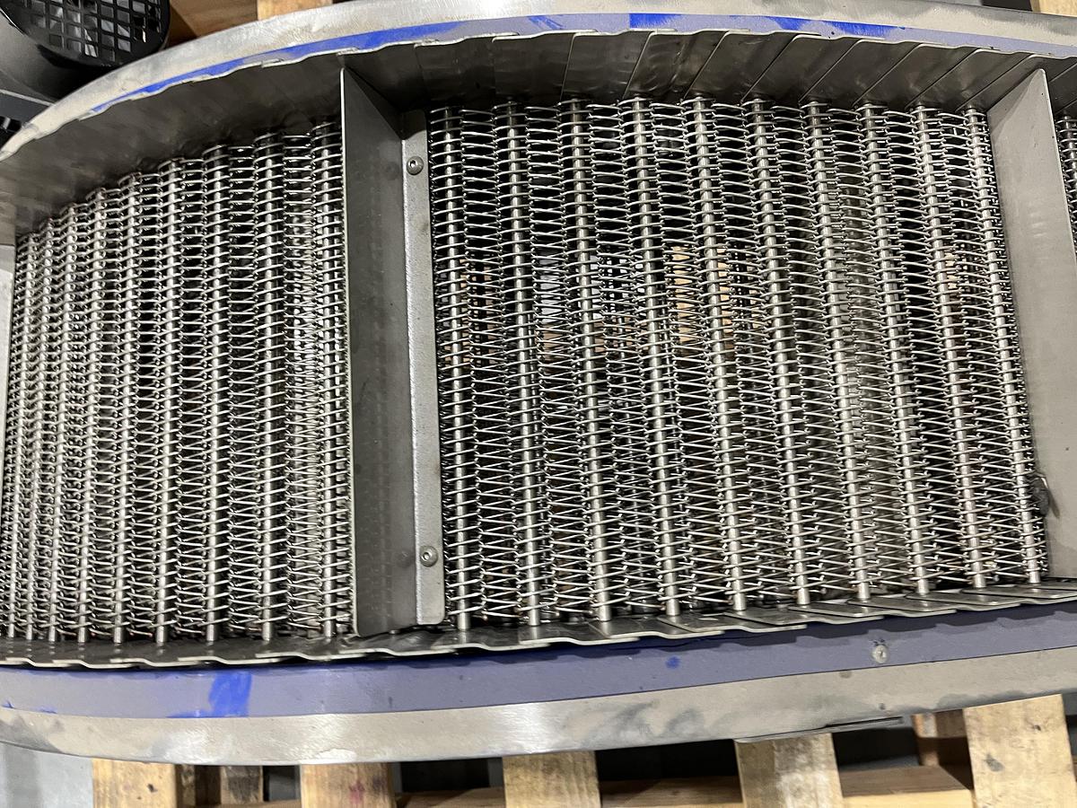 Used Cleated Wire Belt Incline Conveyor