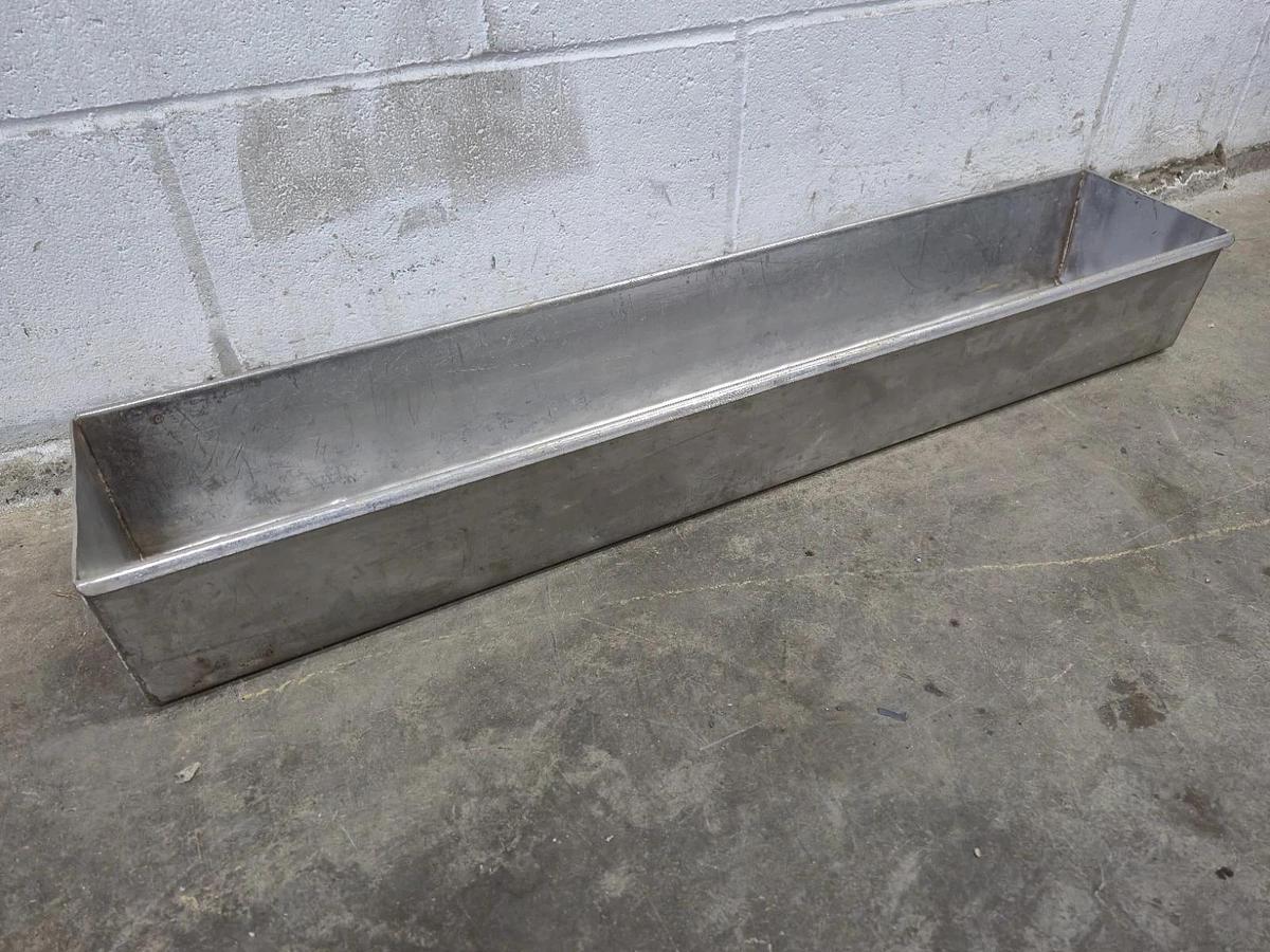 Used Commercial Stainless Steel Meat Former Mold Press Tray Trough 30" x 6" x 4"