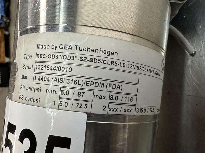 Used GEA Radial Sealing Double Seat Valve
