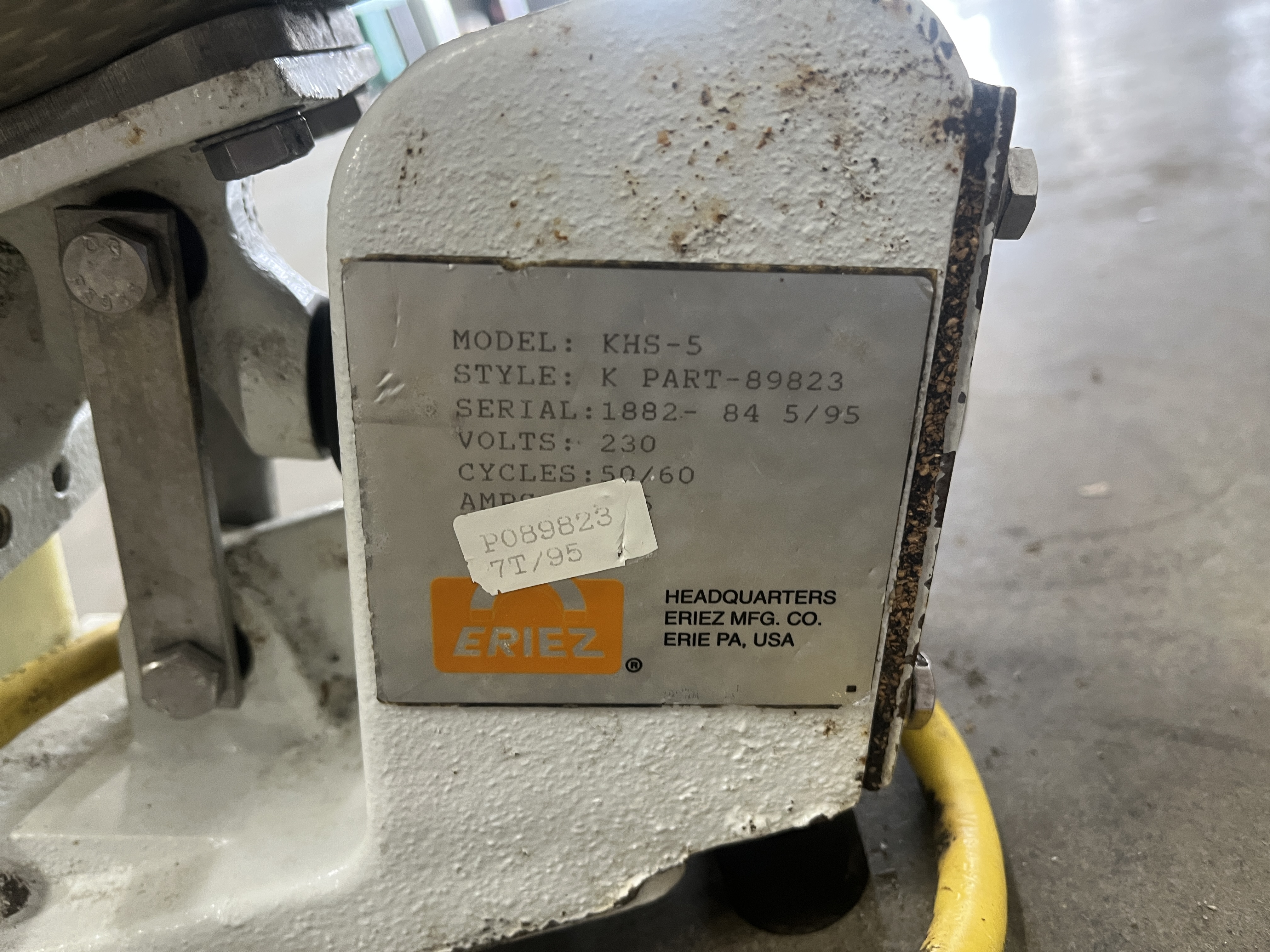 Used Eriez Vibratory Feeder