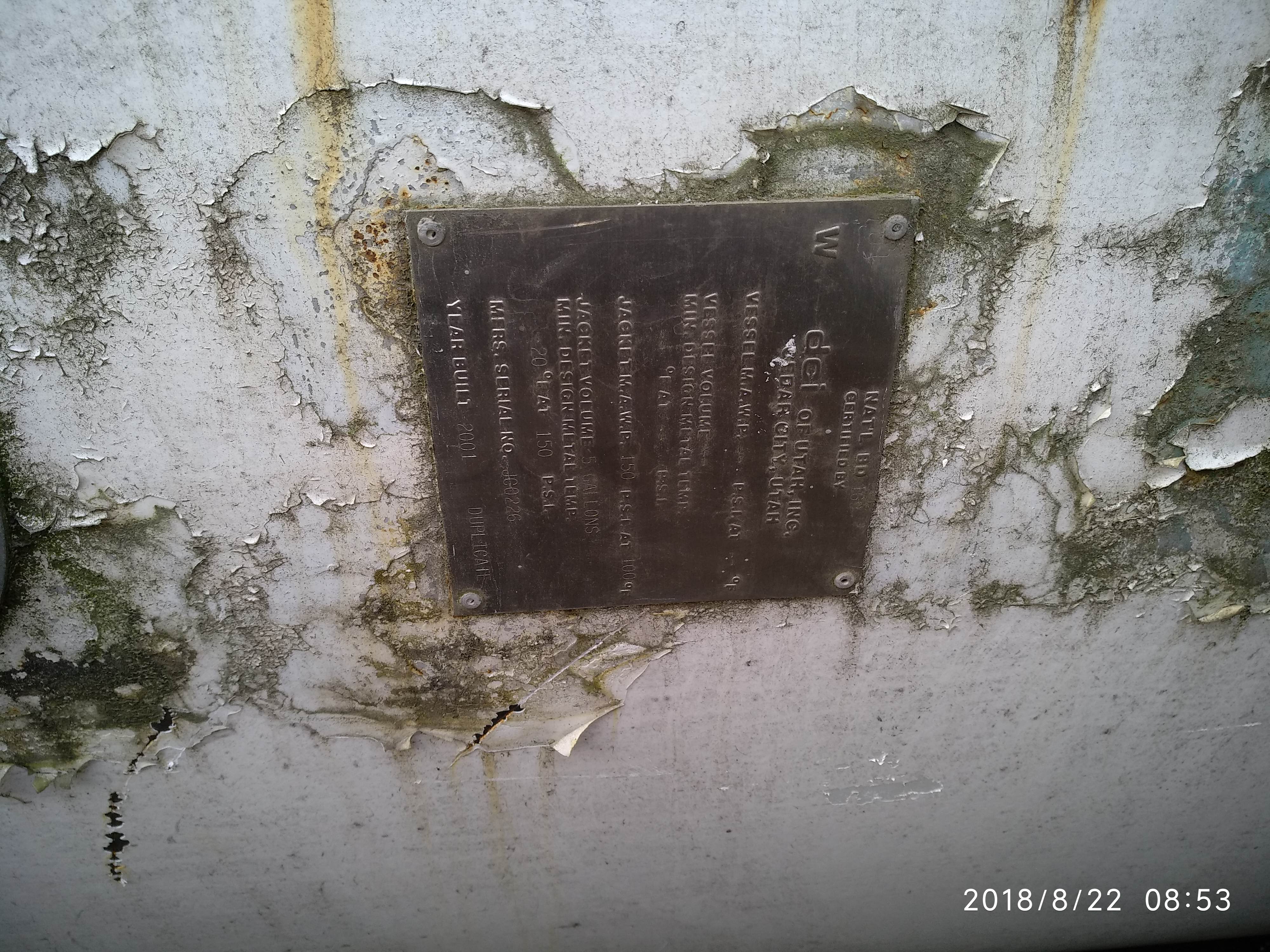 Used DCI 7000 Gallon Vertical SS Silo Dairy Tank