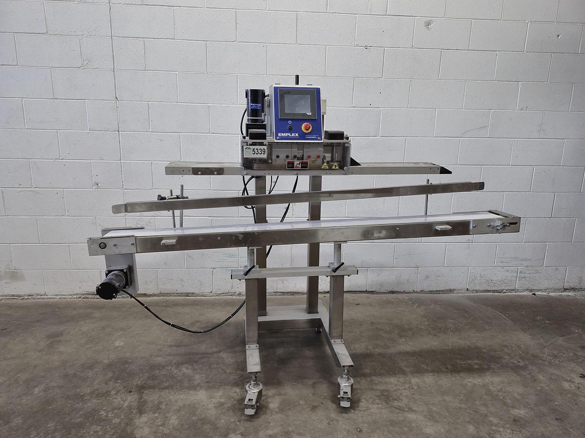 Used Plexpack Emplex MPS6500 Conveyorized Bag Sealer