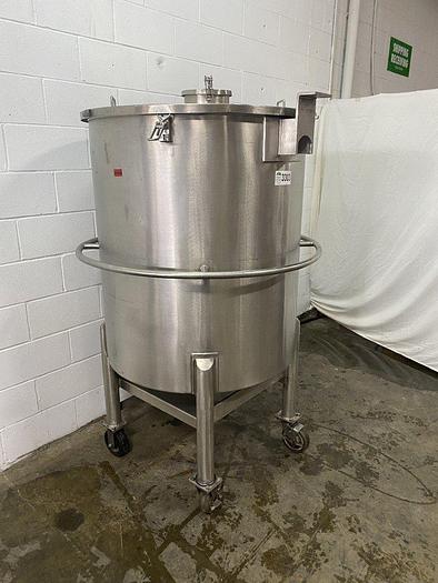 Used Cone-Bottom Tank With Lid