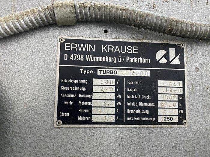 Used Krause Turbo 2000 Propane Oven