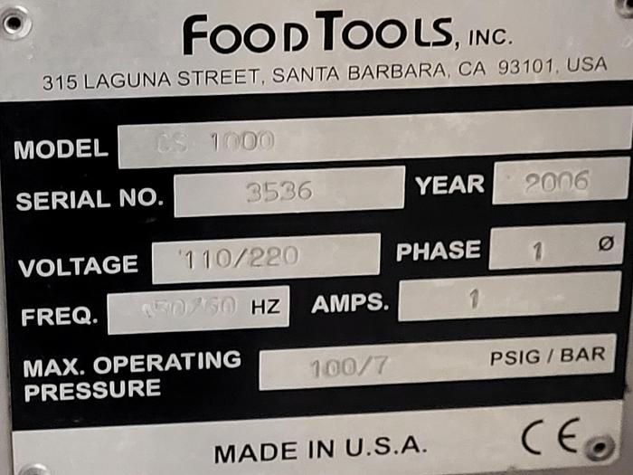 Used FoodTools CS-1000 Cake Portioning Machine