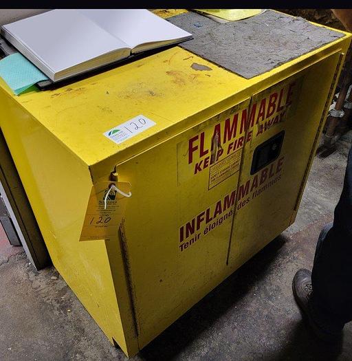Used Securall Flammables Storage Cabinet