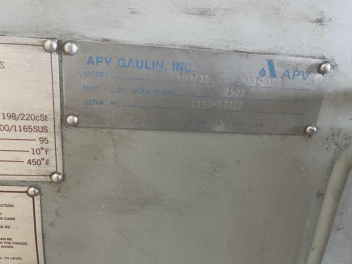 Used APV Homogenizer