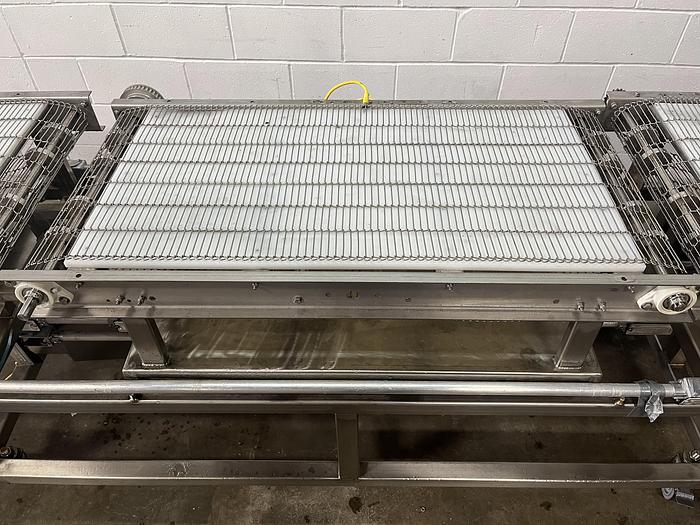 Used 114''L Three-Section Wire Conveyor