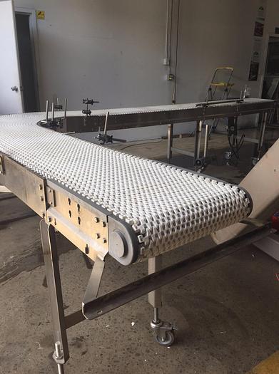 Used 90 Degree Dorner L Shaped Curved Conveyor
